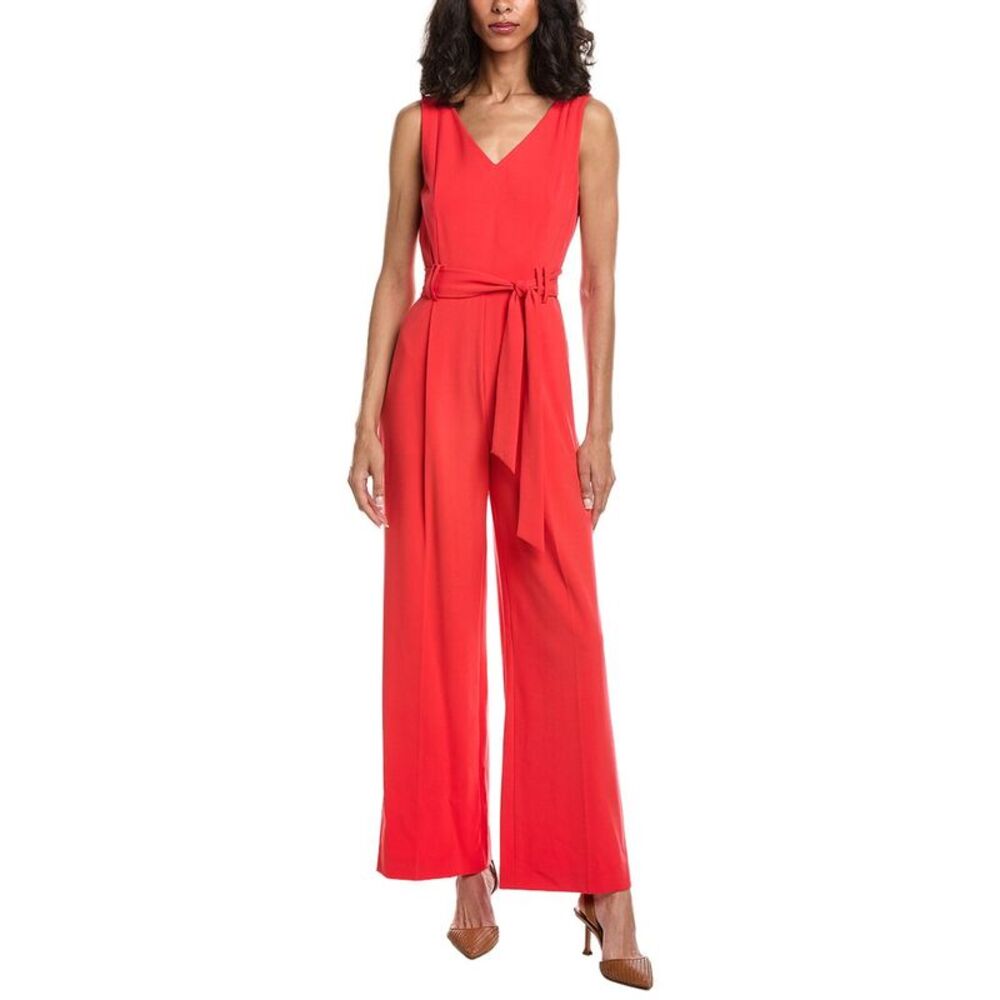 Tahari Asl Womens Jumpsuit, Red